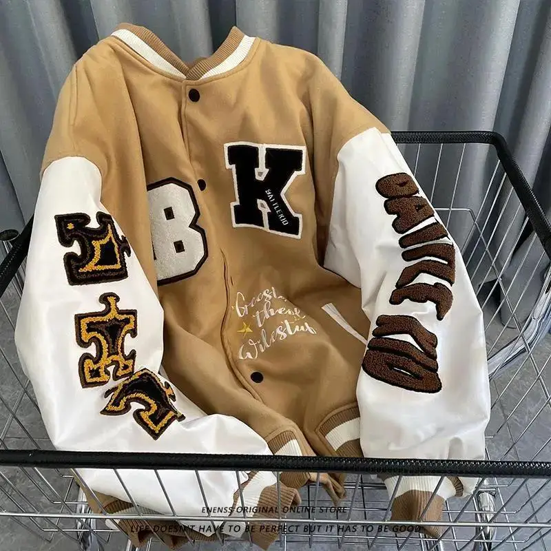 Spring and Autumn Retro Quilted Embroidered Baseball Uniform Jacket Men and Women Loose Tide Brand Street Jacket Couple's Shirt
Spring and Autumn Retro Quilted Embroidered Baseball Uniform Jacket Men and Women Loose Tide Brand Street Jacket Couple's Shirt