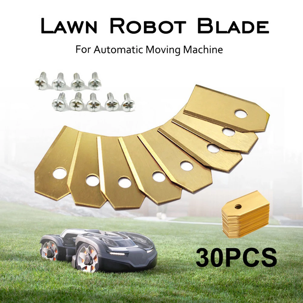 30pcs Trimmer Blade Lawn Mower Grass Replacement Trimmer Cutter Piece For Automower Garden Robotic Lawnmower Tools
30pcs Trimmer Blade Lawn Mower Grass Replacement Trimmer Cutter Piece For Automower Garden Robotic Lawnmower Tools