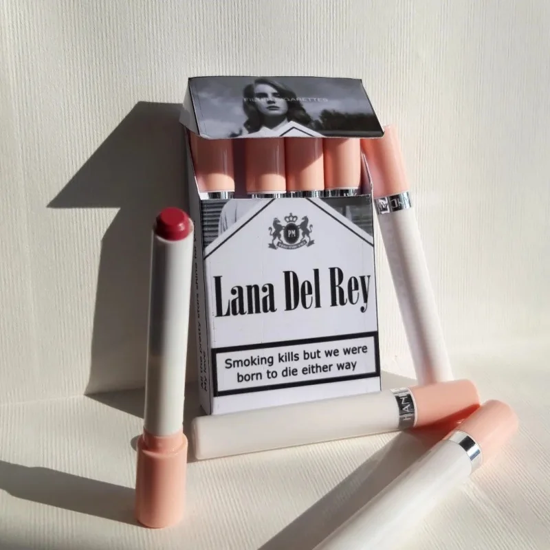 

Lana Del Rey Lipstick Non-Sticky Cigarettes Lipstick 10 Colours Long Lasting Waterproof Lip Gloss Invigorating Liquid Lip Stain