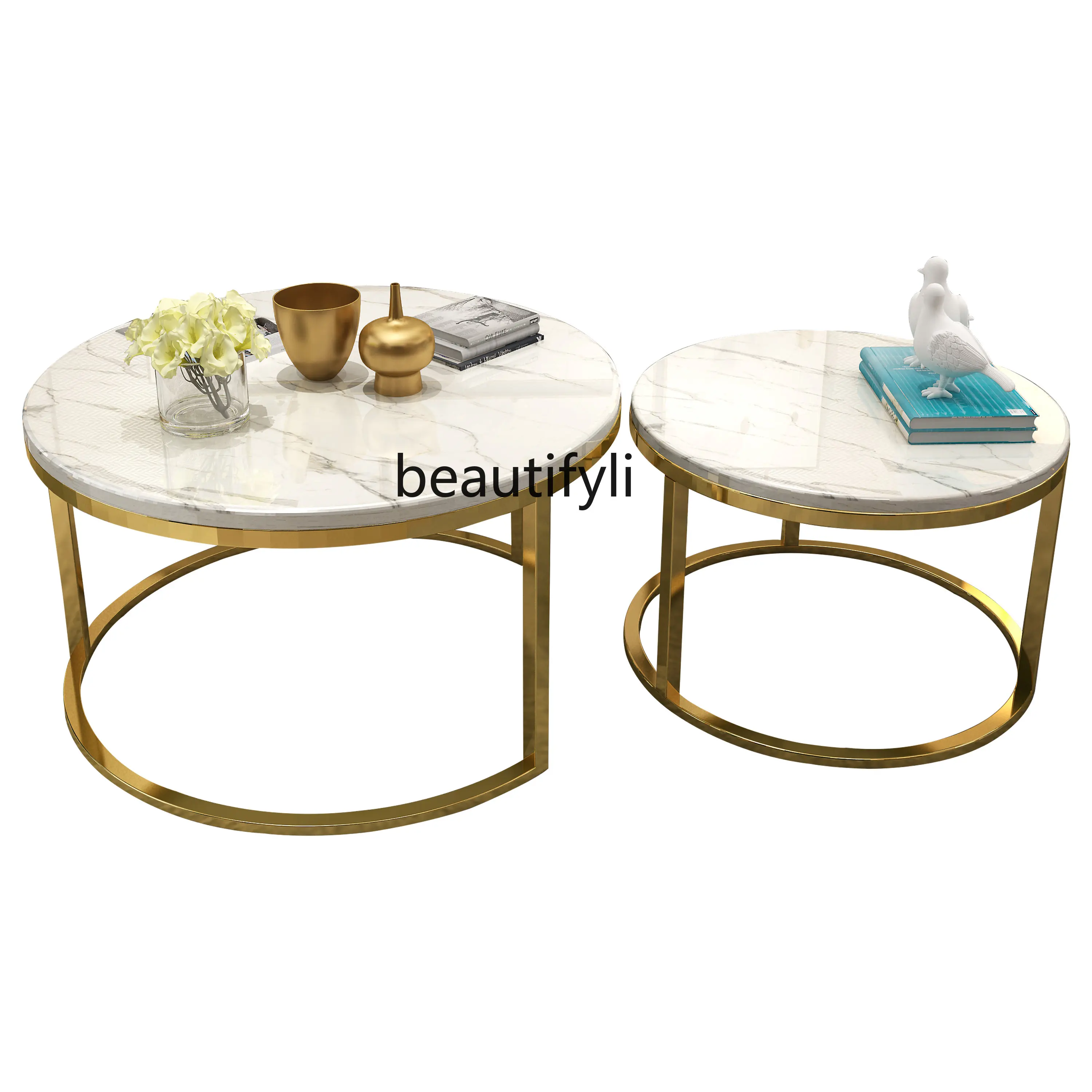 Simple round Stainless Steel Marble Coffee Table Post-Modern Golden Small Apartment Can Be Split and Used Tea Table furniture
Simple round Stainless Steel Marble Coffee Table Post-Modern Golden Small Apartment Can Be Split and Used Tea Table furniture