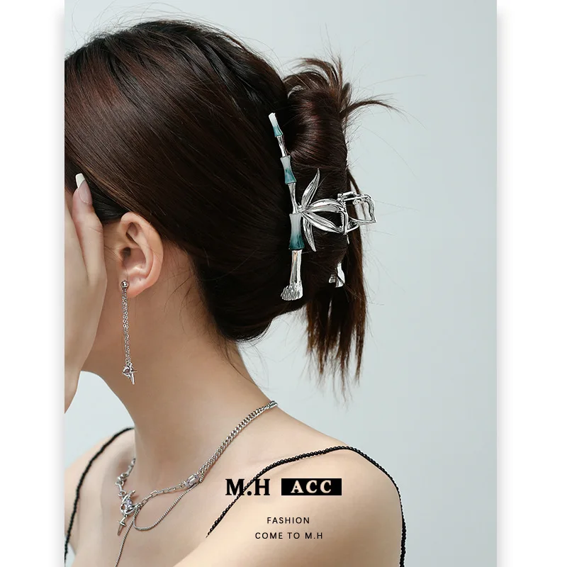 Bamboos Luxury Alloy Hair Crabs for Girls Silver Color French Sytle Hair Claws Headwear Hair Accessories
Bamboos Luxury Alloy Hair Crabs for Girls Silver Color French Sytle Hair Claws Headwear Hair Accessories