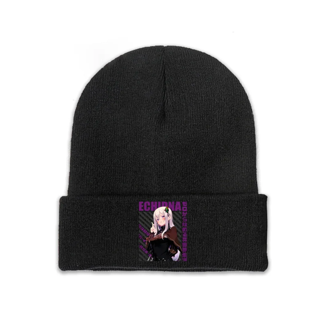 Knit Hat Re Zero Starting Life in Another World Anime Winter Warm Beanie Caps Echidna Classic Men Women Fashion Casual Bonnet
Knit Hat Re Zero Starting Life in Another World Anime Winter Warm Beanie Caps Echidna Classic Men Women Fashion Casual Bonnet
