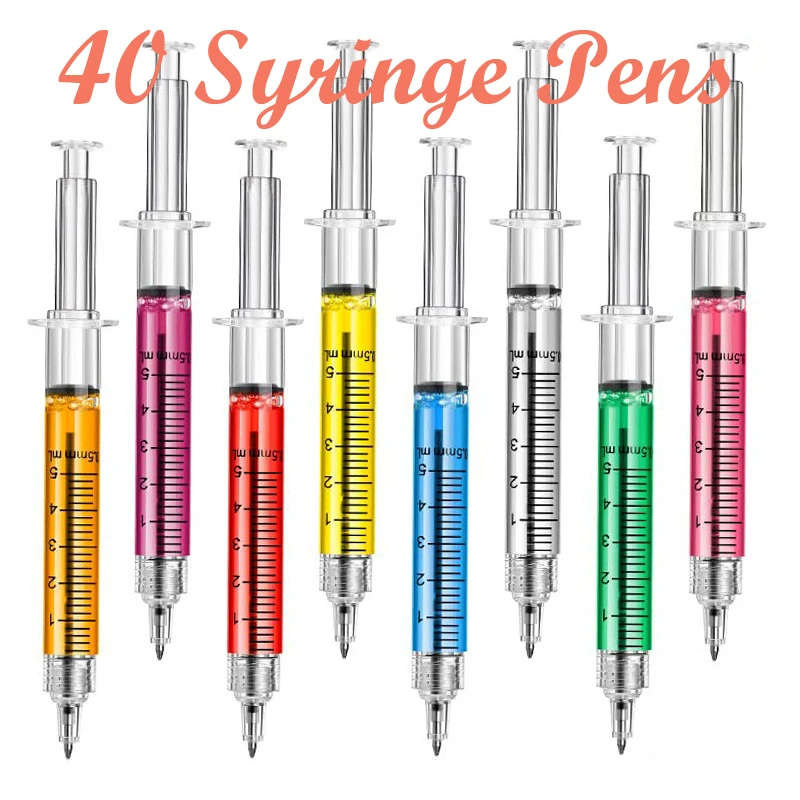 

40 шт., разноцветные магнитные шариковые ручки