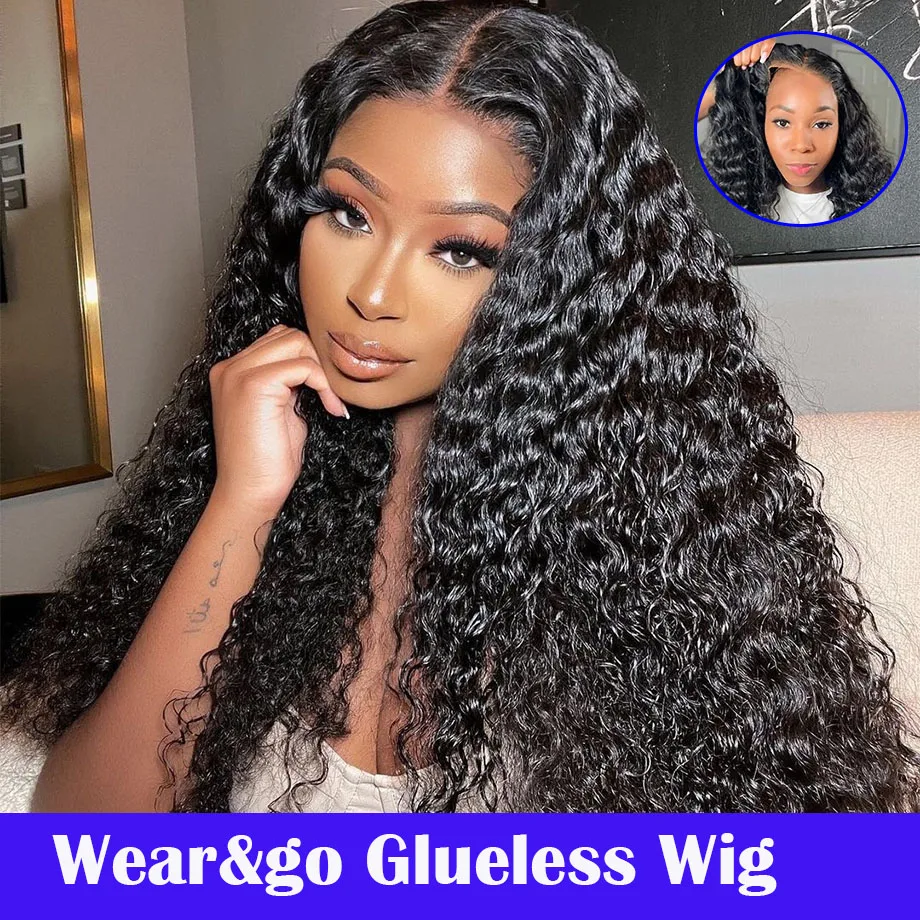 Glueless Wig Human Hair Ready To Wear Curly Wigs 5x5 HD Lace Closure Wig Pre Cut Pre Plucked Lace Front Wigs
Glueless Wig Human Hair Ready To Wear Curly Wigs 5x5 HD Lace Closure Wig Pre Cut Pre Plucked Lace Front Wigs