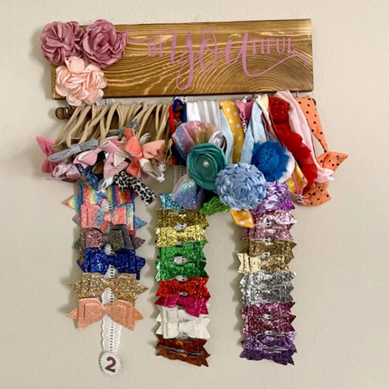 F62D Girls Hair Bows Holder Wood Hairpin Hair Clip Storage Rack Board Headbands Organizer Baby Nursery Room Wall Hanging
F62D Girls Hair Bows Holder Wood Hairpin Hair Clip Storage Rack Board Headbands Organizer Baby Nursery Room Wall Hanging