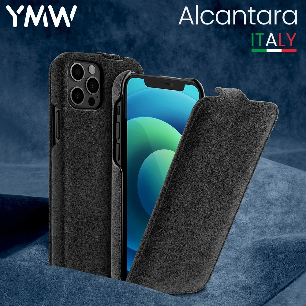 YMW ALCANTARA Flip Phone Case For iPhone 12 Pro Max mini Business Luxury Vertical Open Artificial Leather Cases Bag Cover
YMW ALCANTARA Flip Phone Case For iPhone 12 Pro Max mini Business Luxury Vertical Open Artificial Leather Cases Bag Cover