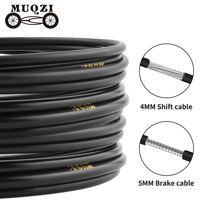 

MUQZI 3m Cable Housing Brake Shift Line 4mm 5mm Housing Mtb Road Bike Derailleur Shifter Cable Brake Wire