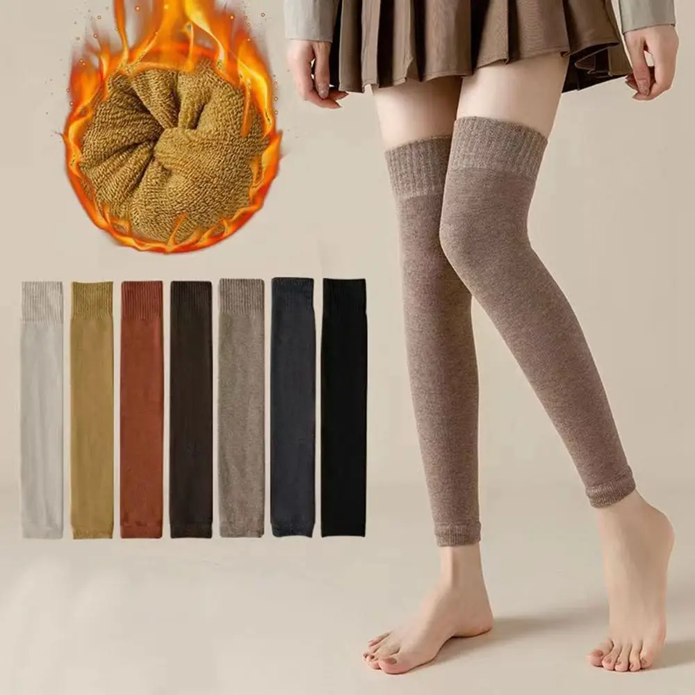 Autumn Winter Long Socks Plush Knee Protector Elastic Thickened Thigh Over Knee Socks Solid Color Arm Sleeves Women Leg Warmers
Autumn Winter Long Socks Plush Knee Protector Elastic Thickened Thigh Over Knee Socks Solid Color Arm Sleeves Women Leg Warmers