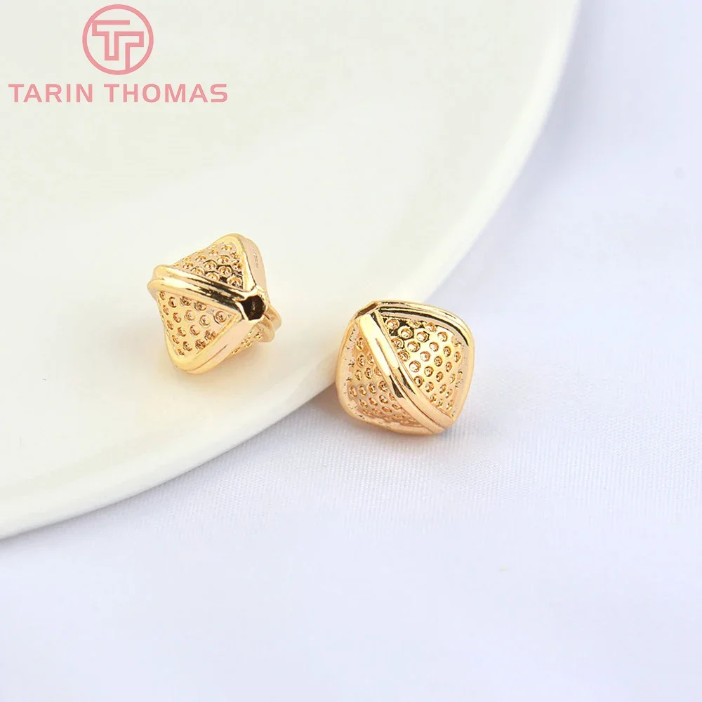 (5154)6PCS 10MM 24K Gold Color Brass Rhombus Texture Spacer Beads Bracelet Beads High Quality Diy Jewelry Accessories Wholesale
(5154)6PCS 10MM 24K Gold Color Brass Rhombus Texture Spacer Beads Bracelet Beads High Quality Diy Jewelry Accessories Wholesale