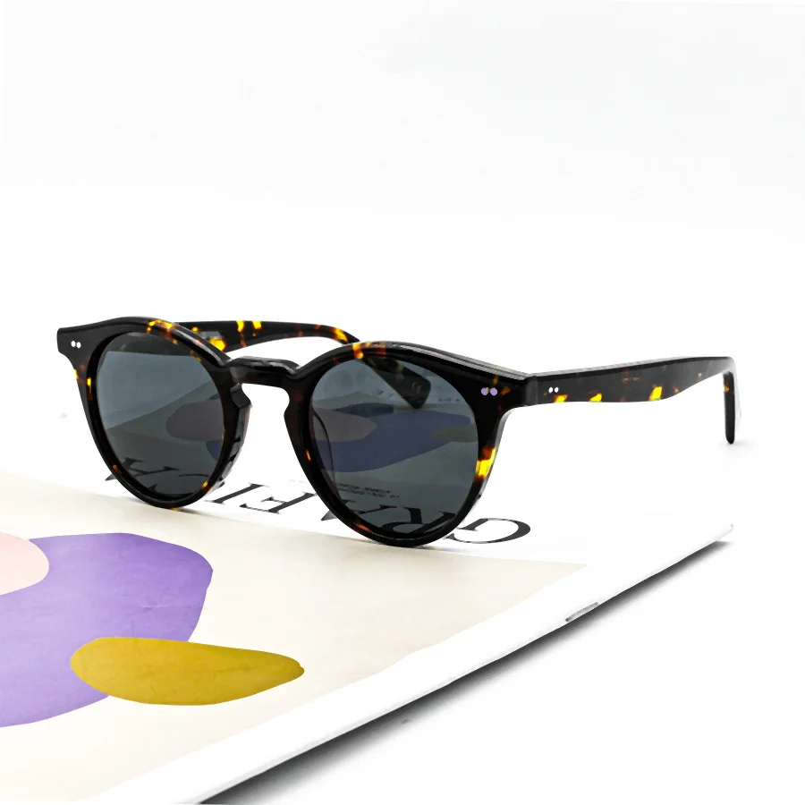 

Retro Polarized Sunglasses 2023 Romare Men Women Sunglasses Vintage Round Frame Sun Glasses UV400 OV5459 Shades Female Sunglass