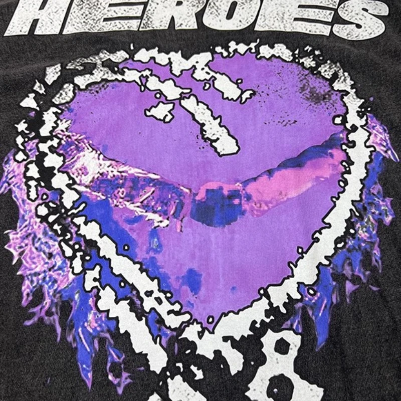 Black Washed Hellstar Tee Tops Men Women Best Quality Pure Cotton Purple Love Printing Oversized T Shirt
Black Washed Hellstar Tee Tops Men Women Best Quality Pure Cotton Purple Love Printing Oversized T Shirt