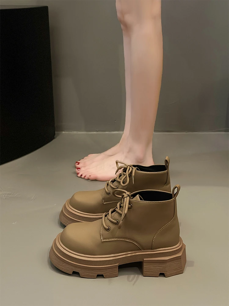 Lolita Boots Women's Low Shoes Round Toe Boots-Women Lace Up Ankle Ladies Rubber Rock Autumn 2023 Solid Short Plush PU Cross-tie
Lolita Boots Women's Low Shoes Round Toe Boots-Women Lace Up Ankle Ladies Rubber Rock Autumn 2023 Solid Short Plush PU Cross-tie