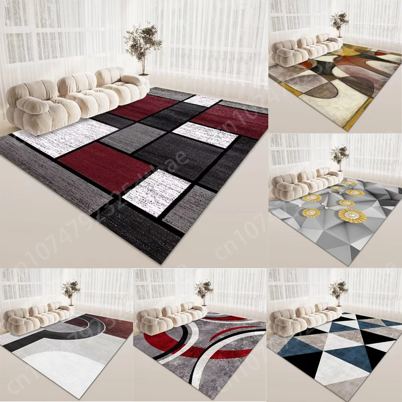 

Nodic Geometry Carpet Non Slip Floor Mats Living Room Area Rugs for Bedroom Home Decoration Sofa Coffee Table Bedside Soft Mat