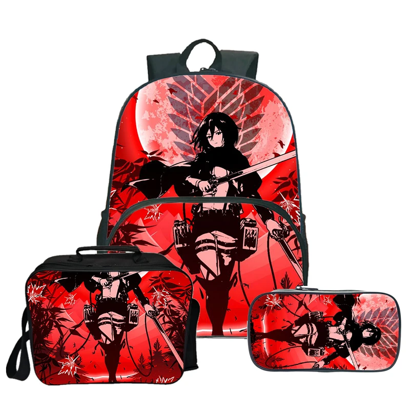 Large Capacity Attack on Titan Anime Men's Fishing Bags Waterproof Zip Picnic Bag New Fashion School Mochila Storage Bags
Large Capacity Attack on Titan Anime Men's Fishing Bags Waterproof Zip Picnic Bag New Fashion School Mochila Storage Bags