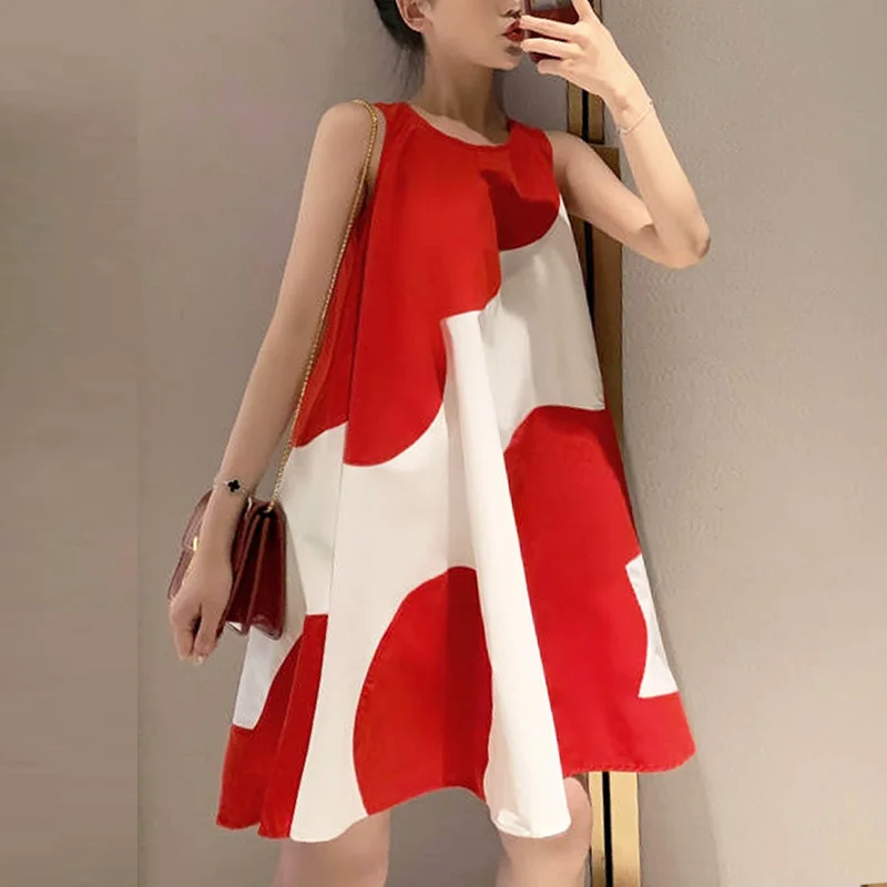 Oversized Loose Summer Short Dresses Women O Neck Sleeveless Baggy A-line Mini Dress Casual Streetwear Chic Patchwork Vestidos
Oversized Loose Summer Short Dresses Women O Neck Sleeveless Baggy A-line Mini Dress Casual Streetwear Chic Patchwork Vestidos