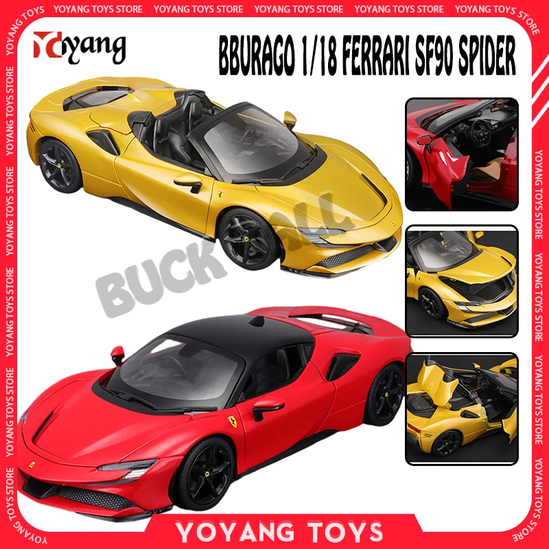 Bburago 1/18 Scale Ferrari SF90 Spider Racing Collectble Ferrari Alloy Diecast Models Car Toys Ferrari Decor Supercar Boys Gifts
Bburago 1/18 Scale Ferrari SF90 Spider Racing Collectble Ferrari Alloy Diecast Models Car Toys Ferrari Decor Supercar Boys Gifts