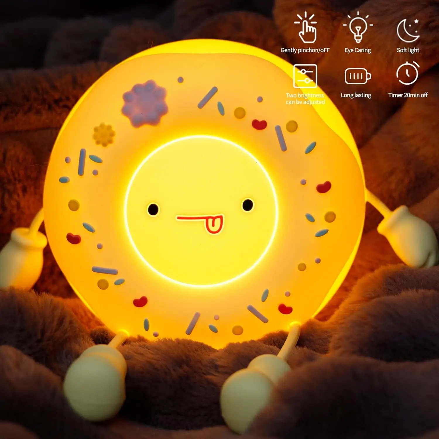 Kawaii пончик светодиодный Ночной Телефон USB Перезаряжаемый пончик прикроватная лампа пончик Функция таймера детский ночник подарок
Kawaii пончик светодиодный Ночной Телефон USB Перезаряжаемый пончик прикроватная лампа пончик Функция таймера детский ночник подарок
