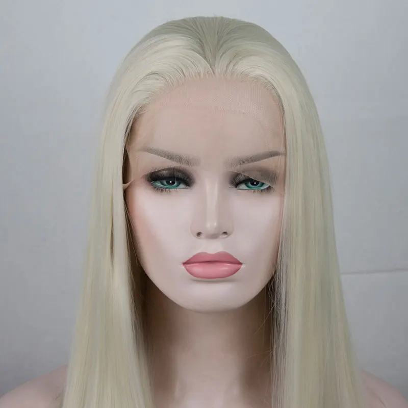 Bombshell White #60 Silky Straight Synthetic 13X4 Lace Front Wigs High Quality Heat Resistant Fiber Hair For Women Cosplay Wigs
Bombshell White #60 Silky Straight Synthetic 13X4 Lace Front Wigs High Quality Heat Resistant Fiber Hair For Women Cosplay Wigs
