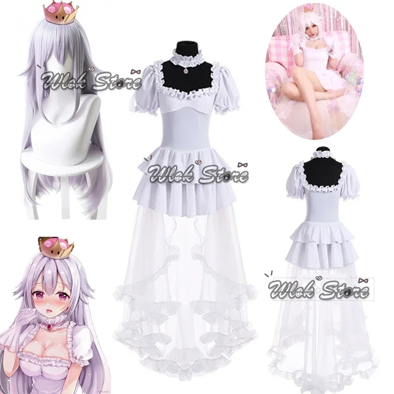 Boosette косплей принцесса копа белое длинное платье Корона Серьги парики Bowsette Косплей Хэллоуин Outsets аксессуары
Boosette косплей принцесса копа белое длинное платье Корона Серьги парики Bowsette Косплей Хэллоуин Outsets аксессуары