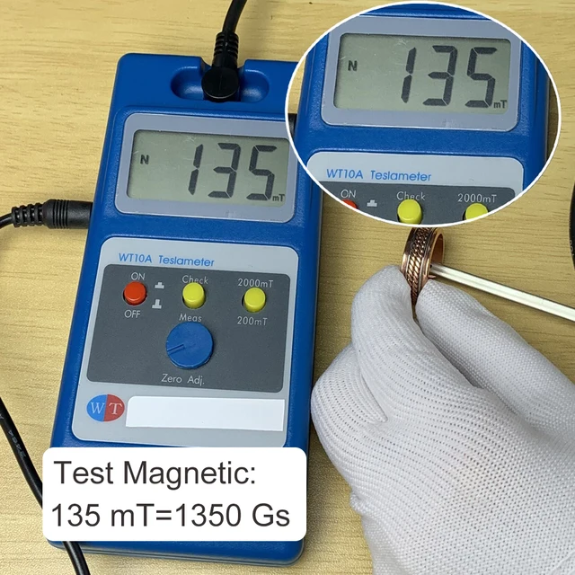 Vinterly-Bagues magnétiques en cuivre pur pour hommes et femmes, bijoux torsadés, manchette ouverte, énergie de la santé, bijoux réglables, aimant élevé, rebrodé 2