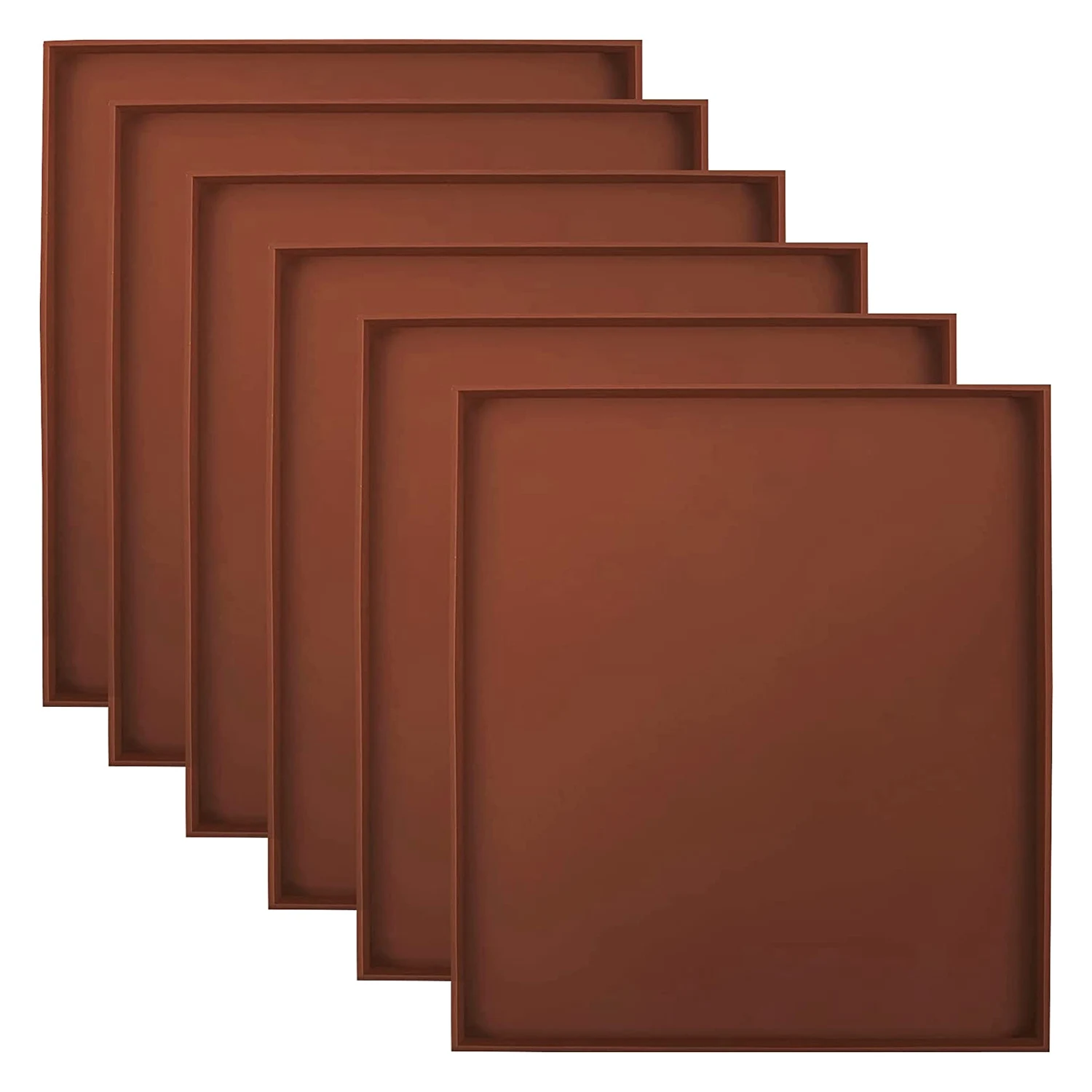 6 Pack Silicone Dehydrator Sheets Non Stick Square Edge Dehydrator Trays for Meat Vegetables Fruit Food Dryer Mat
6 Pack Silicone Dehydrator Sheets Non Stick Square Edge Dehydrator Trays for Meat Vegetables Fruit Food Dryer Mat