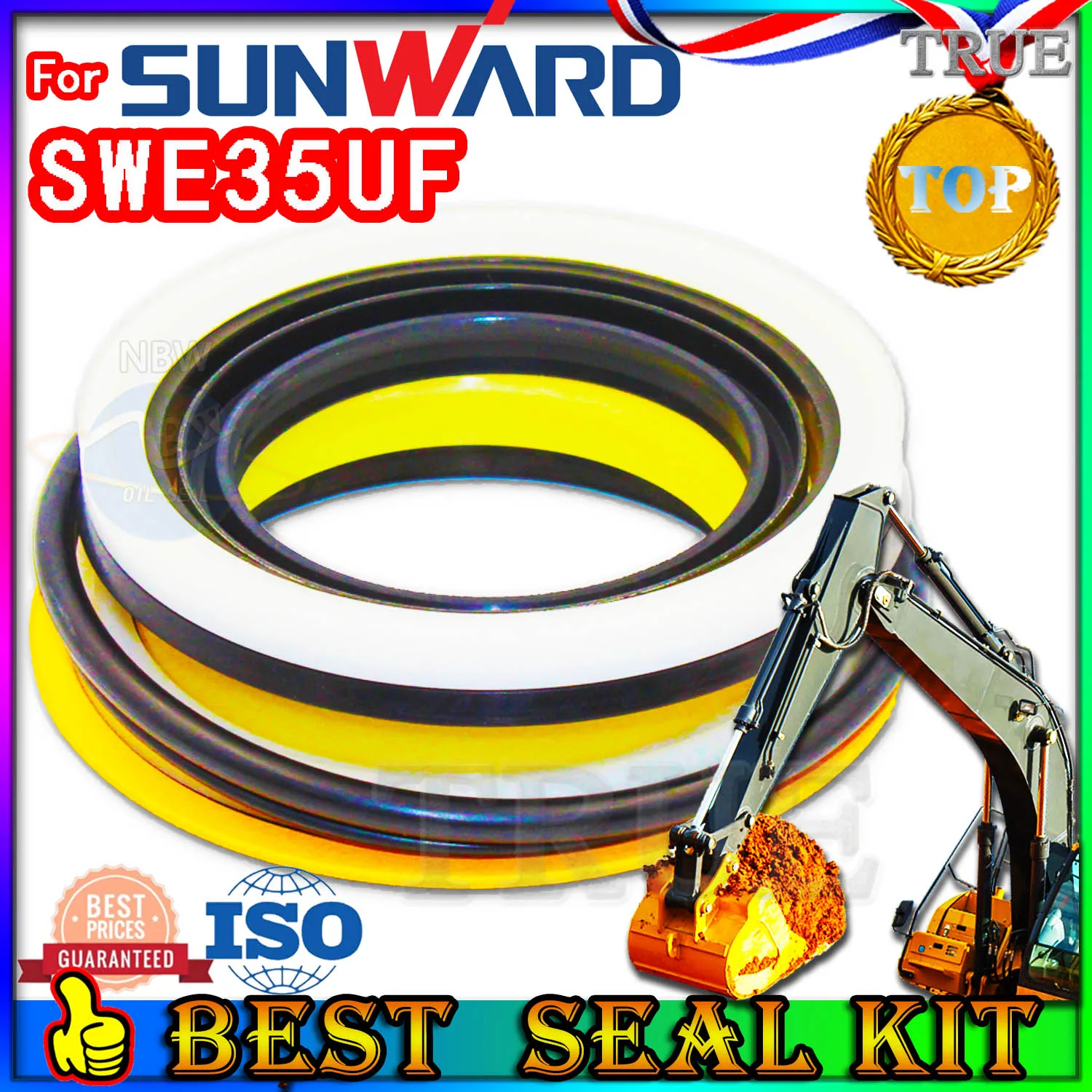 

For Sunward SWE35UF Oil Seal Repair Kit Boom Arm Bucket Excavator Hydraulic Cylinder Backhoe Breaker Steering Accessories type