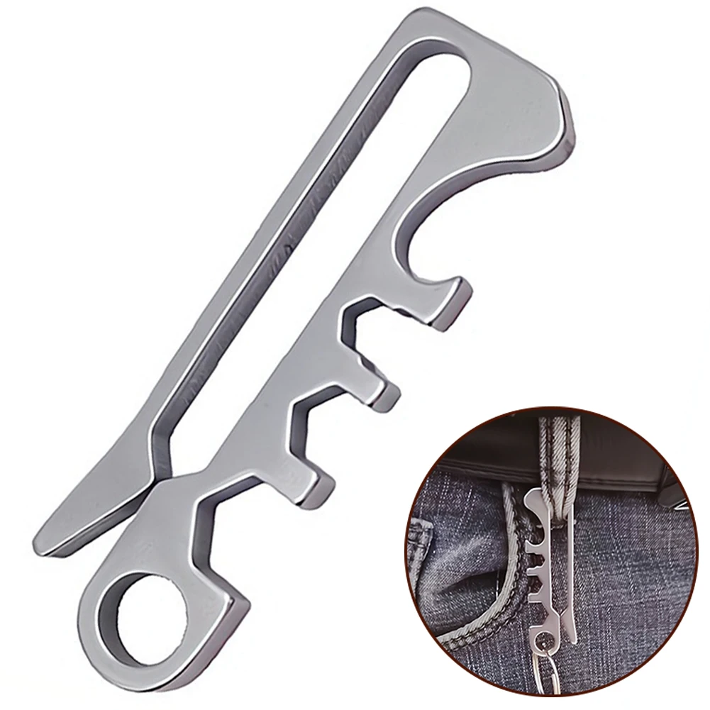 1pc Multifunctional Waist Clip With Key Ring 5.6*1.6*0.4cm Stainless Steel Camping Hiking Portable Outdoor Tool
1pc Multifunctional Waist Clip With Key Ring 5.6*1.6*0.4cm Stainless Steel Camping Hiking Portable Outdoor Tool