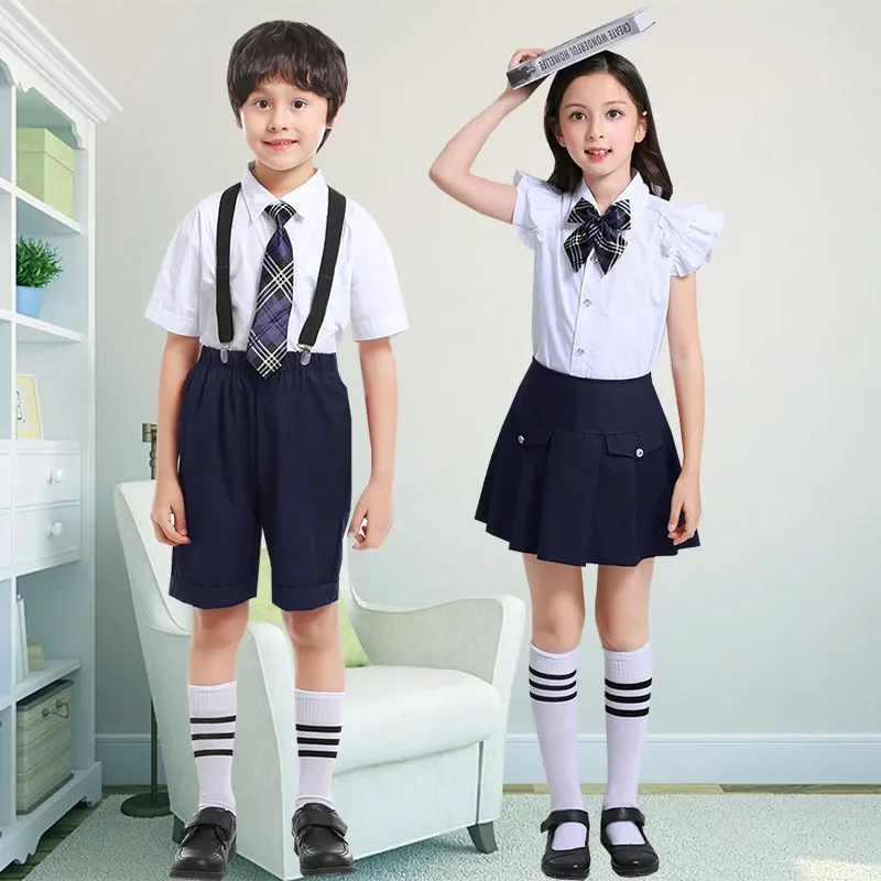 2023 Children School Uniform Skirt for Gilrs Boys College Chorus Stage Performance Clothing Student Korea Fashion Costumes Suits
2023 Children School Uniform Skirt for Gilrs Boys College Chorus Stage Performance Clothing Student Korea Fashion Costumes Suits