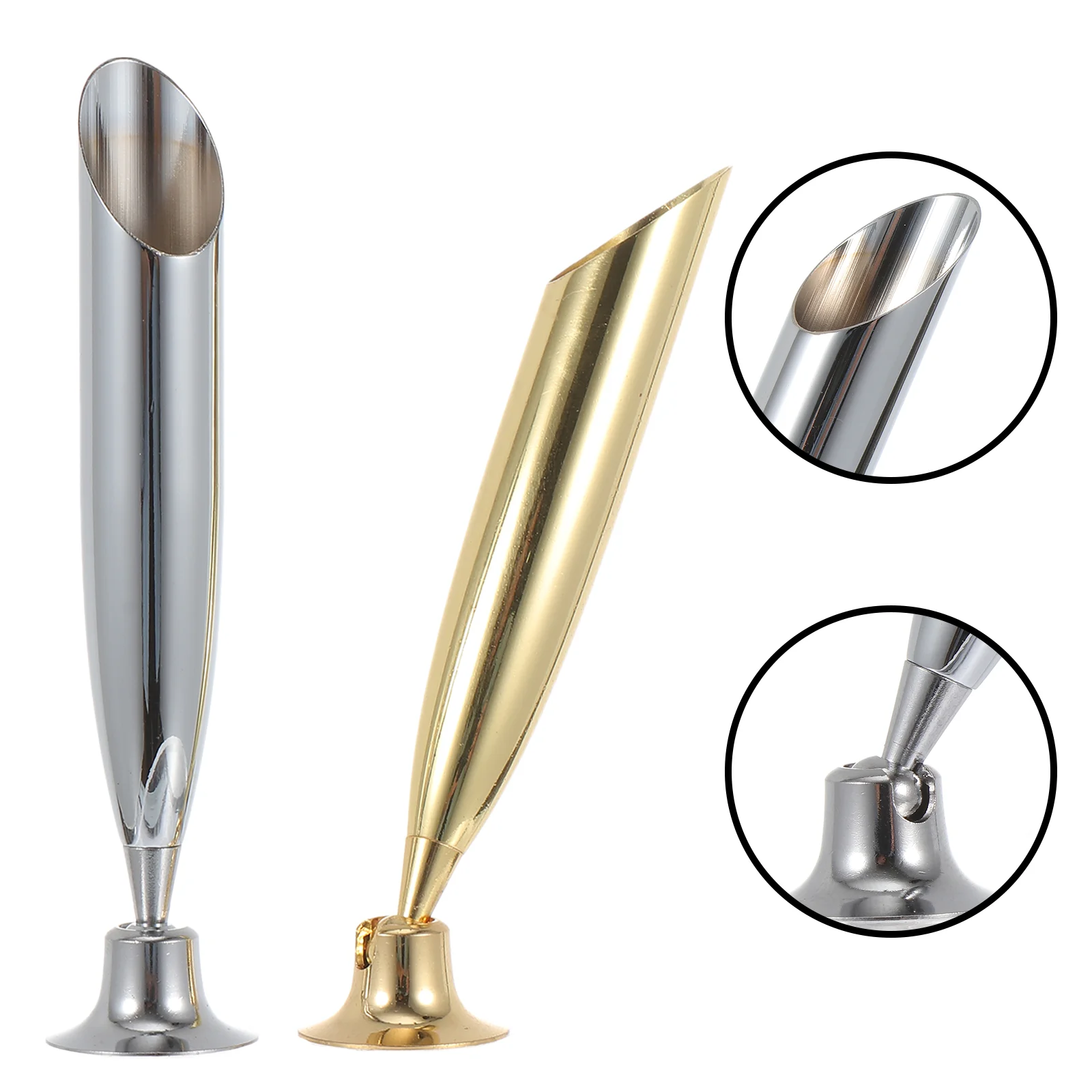 2pcs Metal Desk Pen Holder, Quill- pen Holder, Desk Pen Funnel Base, Desktop Stand Holder for Home Office Hotel
2pcs Metal Desk Pen Holder, Quill- pen Holder, Desk Pen Funnel Base, Desktop Stand Holder for Home Office Hotel