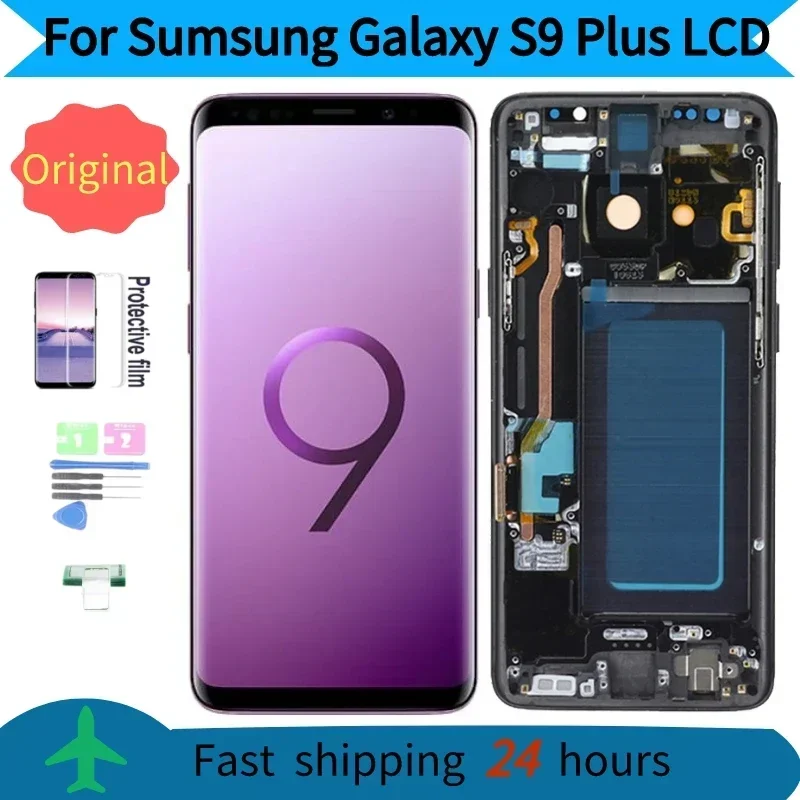 Сенсорный ЖК-экран Super AMOLED с рамкой, 6,2 дюйма, для Samsung Galaxy S9 Plus, g965, g965, g9650, 100% оригинал
Сенсорный ЖК-экран Super AMOLED с рамкой, 6,2 дюйма, для Samsung Galaxy S9 Plus, g965, g965, g9650, 100% оригинал