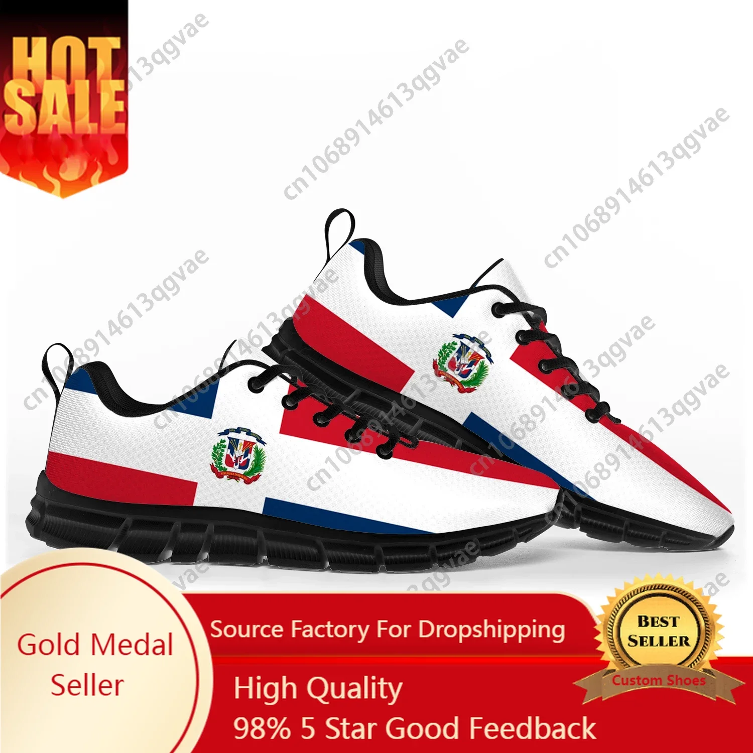 

Dominican Republic Flag Sports Shoes Mens Womens Teenager Kids Children Sneakers Casual Custom High Quality Couple Shoes