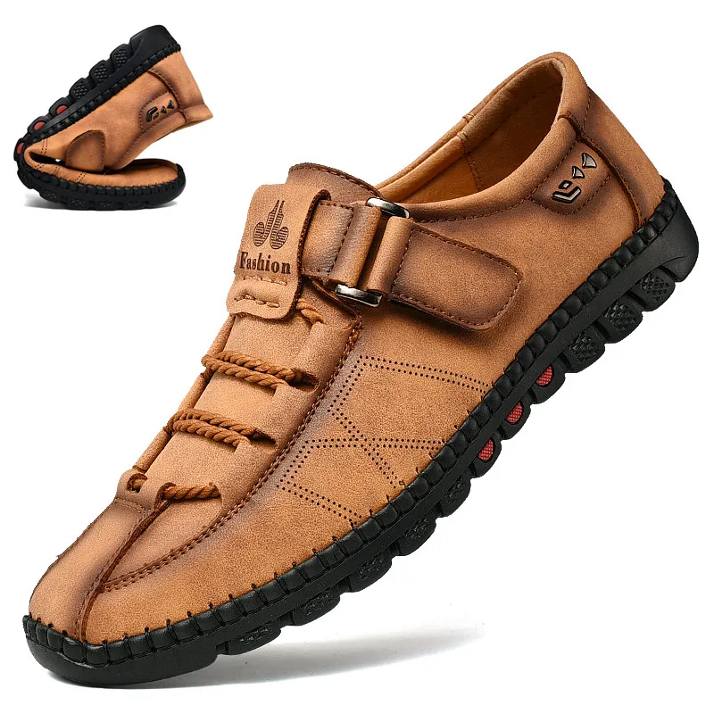 New 2022 Men Sneakers Spring Autumn Men's Shoes Leather Casual Breathable Loafers Man Flat Comfortable Outdoor Shoes Size 38-47
New 2022 Men Sneakers Spring Autumn Men's Shoes Leather Casual Breathable Loafers Man Flat Comfortable Outdoor Shoes Size 38-47
