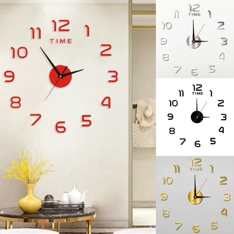 3D Large Number Wall Clock Modern DIY Wall Sticker Hanging Clocks Silent Home Living Room Office Decor
3D Large Number Wall Clock Modern DIY Wall Sticker Hanging Clocks Silent Home Living Room Office Decor