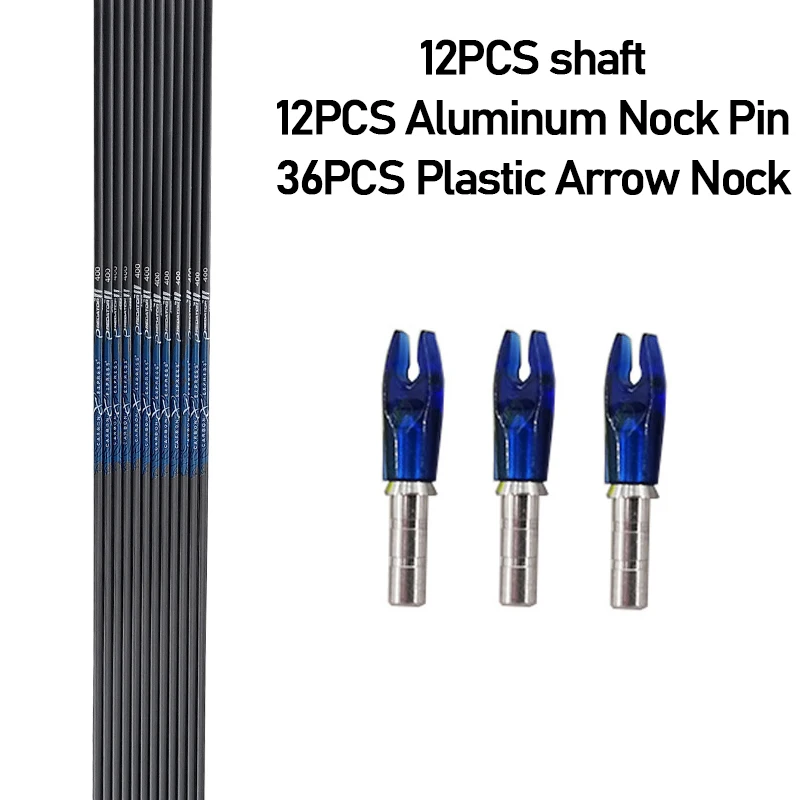12Pcs Archery Pure Carbon Arrows Shaft Spine 400 500 600 700 800 900 1000 ID4.2mm Aluminum Nock Pin Shooting Hunting Accessories
12Pcs Archery Pure Carbon Arrows Shaft Spine 400 500 600 700 800 900 1000 ID4.2mm Aluminum Nock Pin Shooting Hunting Accessories