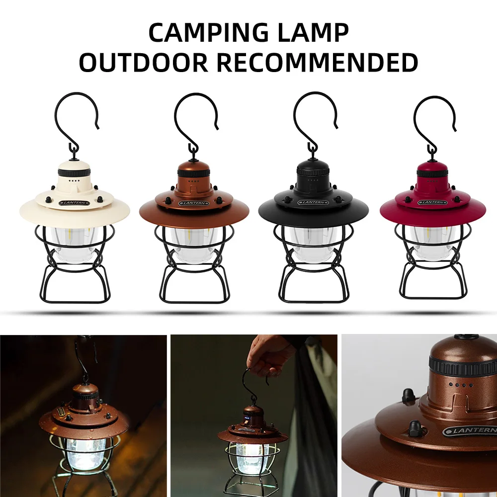 Outdoor Mini LED Lamp Hanging Retro Tent Lamp Camping Lantern Rechargeable Emergency Light Water Resistant Dimmable Garden Lamp
Outdoor Mini LED Lamp Hanging Retro Tent Lamp Camping Lantern Rechargeable Emergency Light Water Resistant Dimmable Garden Lamp