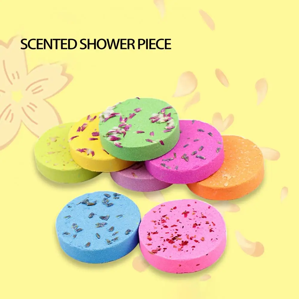 

8Pcs Practical Intoxicating Aroma Stress Relief Fragrant Dried Flower Shower Steamer Salt Bath Tablet Female Supply