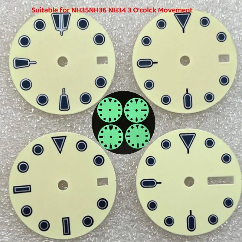 Mod 28.5mm NH35 Watch Dial NH36 C3 Green Luminous Dial Fit for Seiko Diving Watch 3 O'Colck Crown Movement Replacement Parts
Mod 28.5mm NH35 Watch Dial NH36 C3 Green Luminous Dial Fit for Seiko Diving Watch 3 O'Colck Crown Movement Replacement Parts