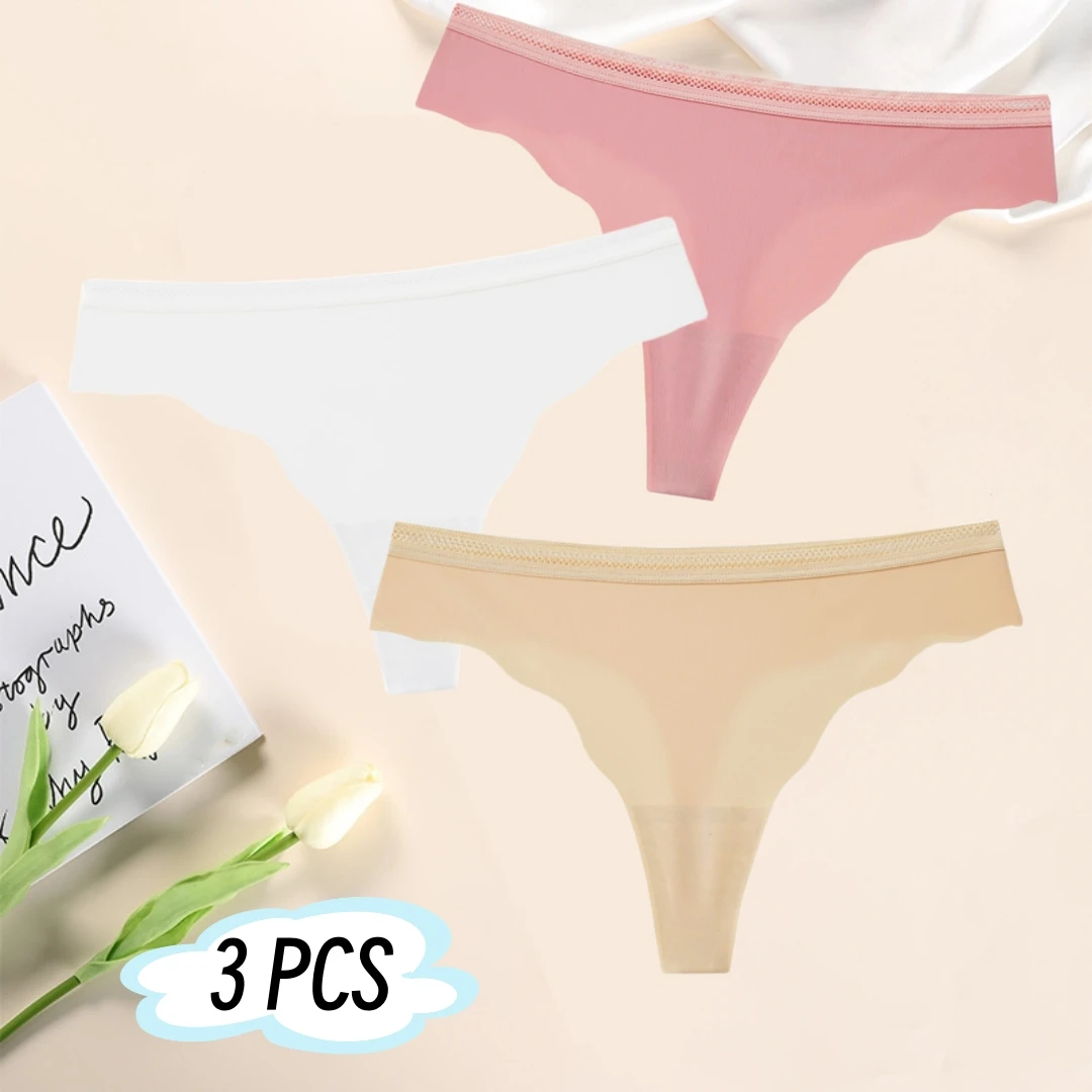 New Girls Sexy Summer Traceless Underwear Ice Silk Invisible High Elastic Quick Dry Low Waist 3 Pieces Solid Color Women's Thong
New Girls Sexy Summer Traceless Underwear Ice Silk Invisible High Elastic Quick Dry Low Waist 3 Pieces Solid Color Women's Thong