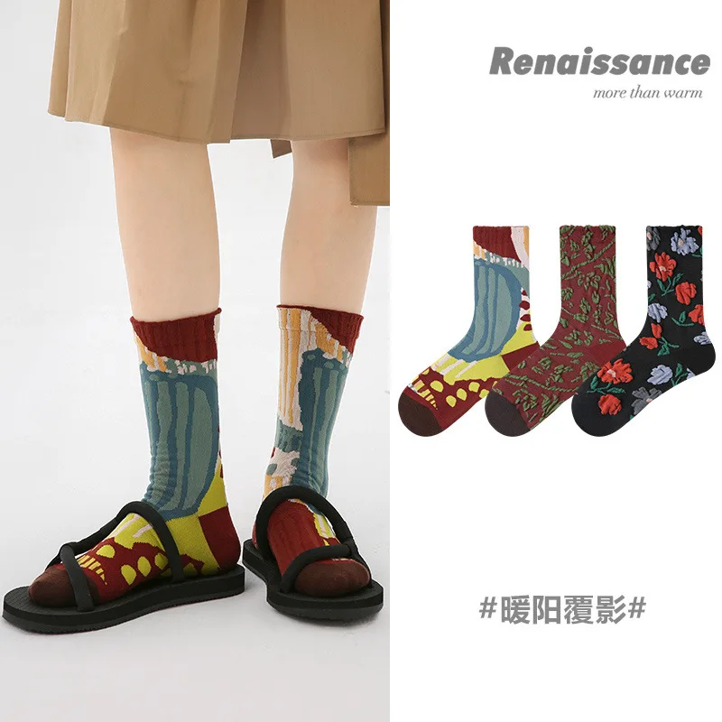 3pairs a set Socks women harajuku fashion korean style Renaissance original design retro tube socks winter cotton chaussette
3pairs a set Socks women harajuku fashion korean style Renaissance original design retro tube socks winter cotton chaussette