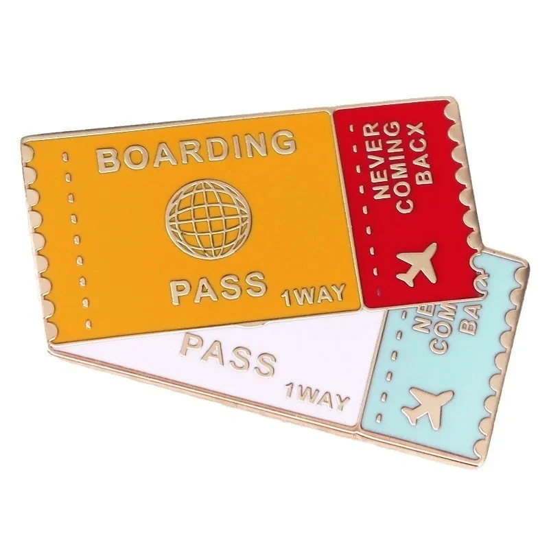 Air Ticket Boarding Pass Funny Meme Badge Passenger Boarding Card Hard Enamel Pin Brooch Jewelry Travel Wanderlust Gift
Air Ticket Boarding Pass Funny Meme Badge Passenger Boarding Card Hard Enamel Pin Brooch Jewelry Travel Wanderlust Gift