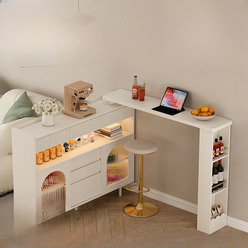 Modern simple telescopic bar table, sideboard, integrated household wall, rock slab partition cabinet, balcony lounge area
Modern simple telescopic bar table, sideboard, integrated household wall, rock slab partition cabinet, balcony lounge area