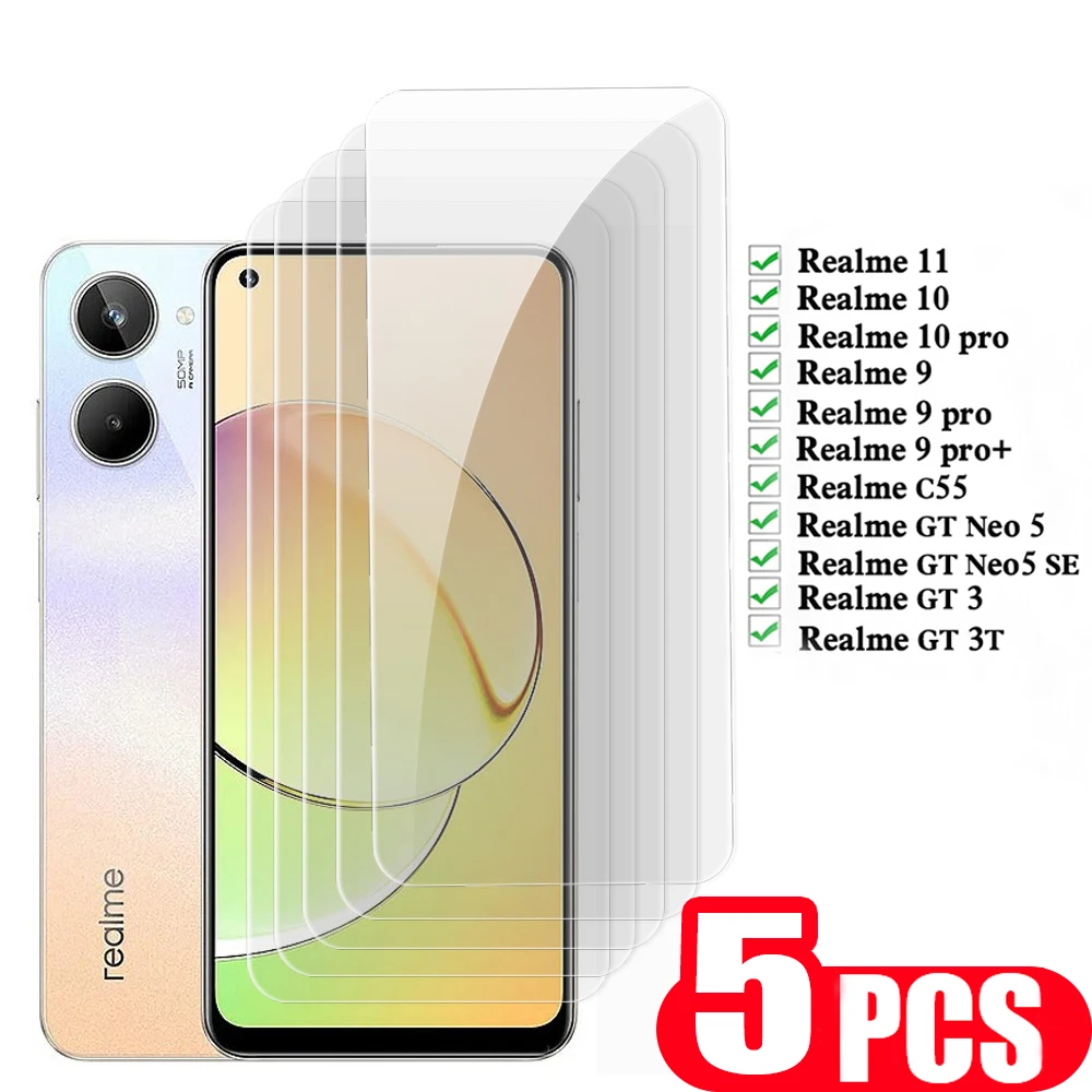 5 шт. закаленное стекло для Realme GT2 pro защита экрана телефона для Realme C55 GT Neo 5 SE 9 10 11 pro plus 3 3T защитная пленка
5 шт. закаленное стекло для Realme GT2 pro защита экрана телефона для Realme C55 GT Neo 5 SE 9 10 11 pro plus 3 3T защитная пленка