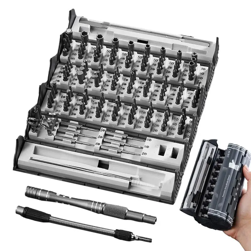 Precision Screwdriver Set 128 In 1 Magnetic Computer Screwdriver Bit Sets Portable Repair Tool Kit Anti-Slip Screwdriver Set For
Precision Screwdriver Set 128 In 1 Magnetic Computer Screwdriver Bit Sets Portable Repair Tool Kit Anti-Slip Screwdriver Set For