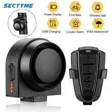 Sectyme Wireless Waterproof Bike Vibration Alarm USB Charging Remote Control Motorcycle Electric Bicycle Security Burglar Alarm
Sectyme Wireless Waterproof Bike Vibration Alarm USB Charging Remote Control Motorcycle Electric Bicycle Security Burglar Alarm