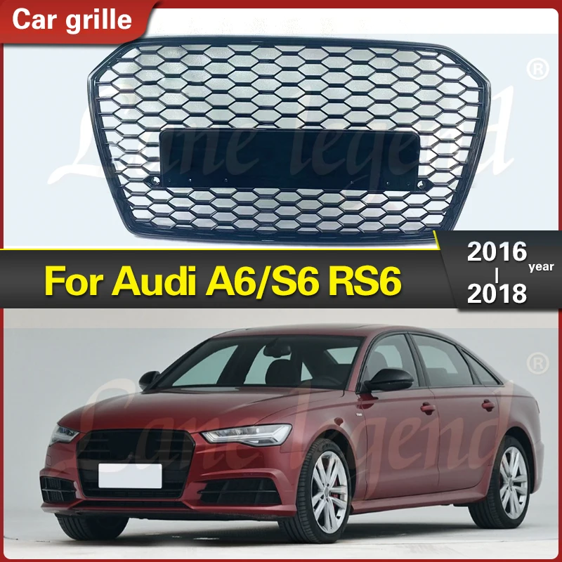 Black Mesh ABS Front Hood Grille Honeycomb Grill for Audi A6/S6 2016 2017 2018 Front Bumper Grille for RS6 Style No Emblem
Black Mesh ABS Front Hood Grille Honeycomb Grill for Audi A6/S6 2016 2017 2018 Front Bumper Grille for RS6 Style No Emblem
