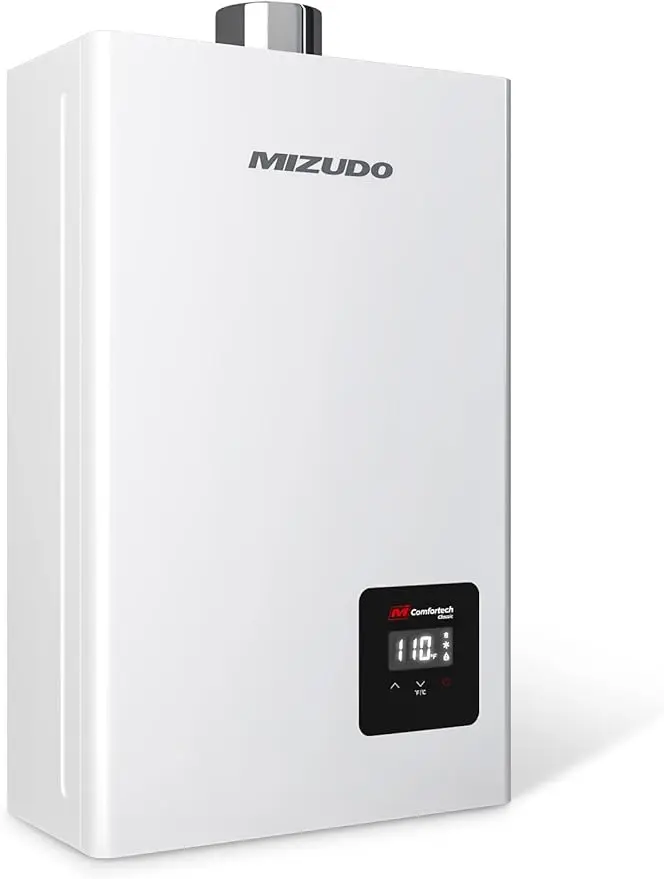 

Mizudo Propane Gas Tankless Water Heater 3.6 GPM, 80,000 BTU Indoor Installation Instant Hot Water heater