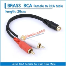 High-quality Lotus RCA Female to Dual 2 RCA Male Plug 20cm Coaxial Audio Adapter Coax RF Converter Adapters
High-quality Lotus RCA Female to Dual 2 RCA Male Plug 20cm Coaxial Audio Adapter Coax RF Converter Adapters