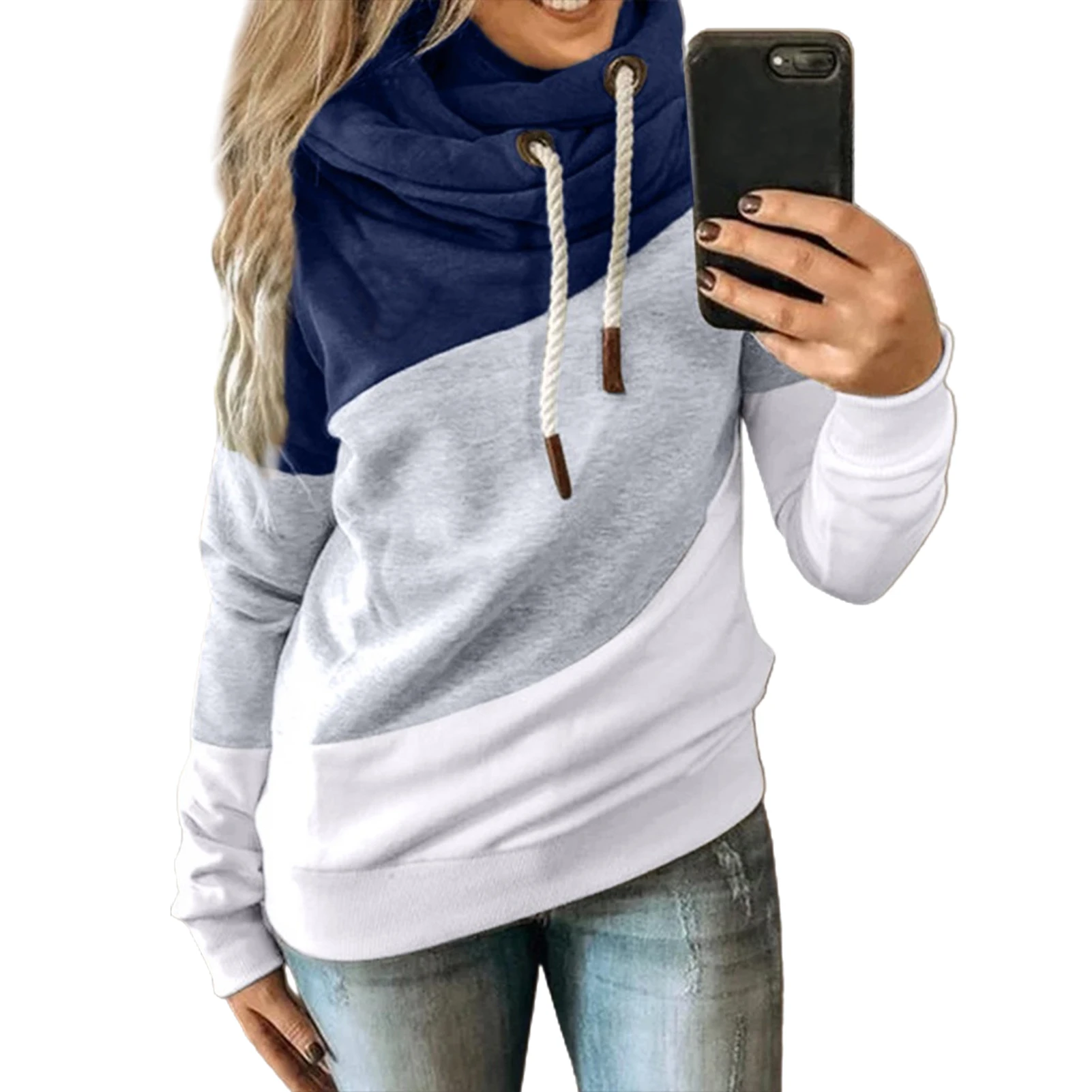 Women Autumn Winter Sports Stitching Hoodie Sweatshirts Cotton Blend Patchwork Long Sleeve Sweatshirt Pullover Warm Hooded Tops
Women Autumn Winter Sports Stitching Hoodie Sweatshirts Cotton Blend Patchwork Long Sleeve Sweatshirt Pullover Warm Hooded Tops