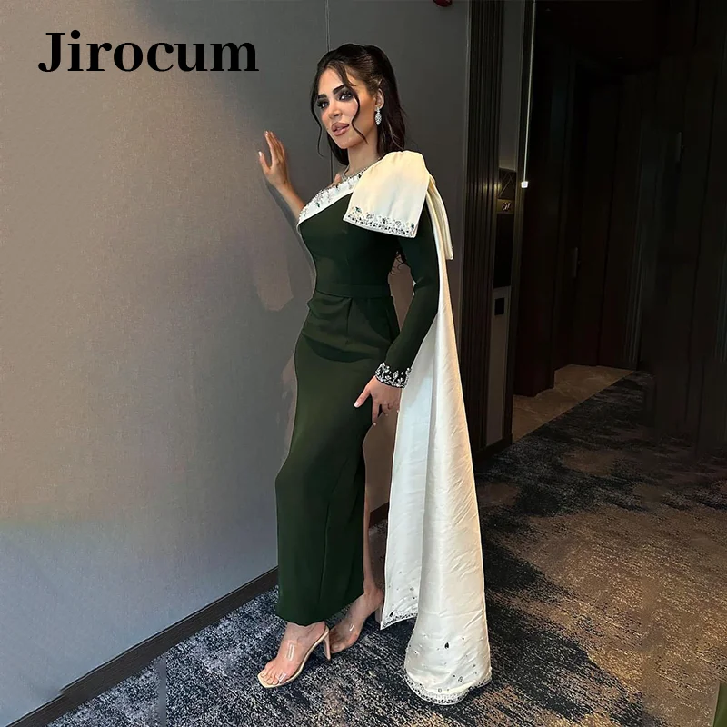 Длинное атласное вечернее платье Jirocum с бисером темно-зеленое платье на одно плечо с длинным рукавом вечернее платье для выпускного вечера женские платья для торжественных случаев
Длинное атласное вечернее платье Jirocum с бисером темно-зеленое платье на одно плечо с длинным рукавом вечернее платье для выпускного вечера женские платья для торжественных случаев
