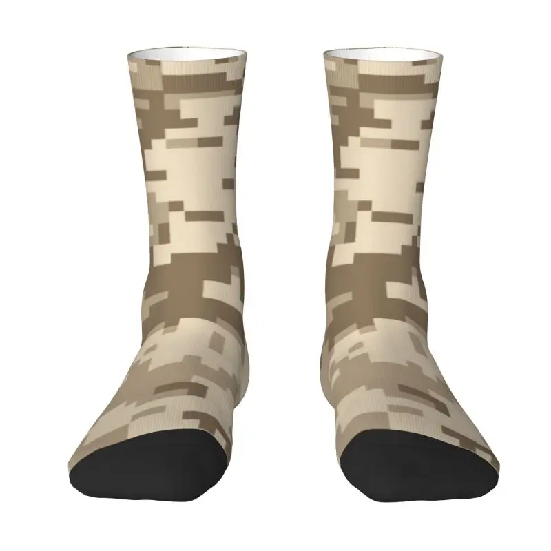 

Desert Digital Camo Dress Socks Mens Womens Warm Fashion Multicam Camouflage Crew Socks